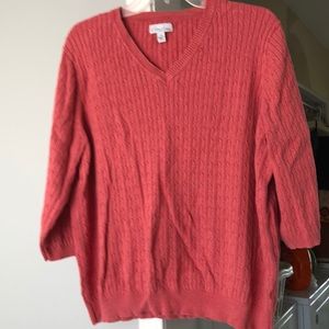 Kim Rogers Rose 2X Knit Sweater